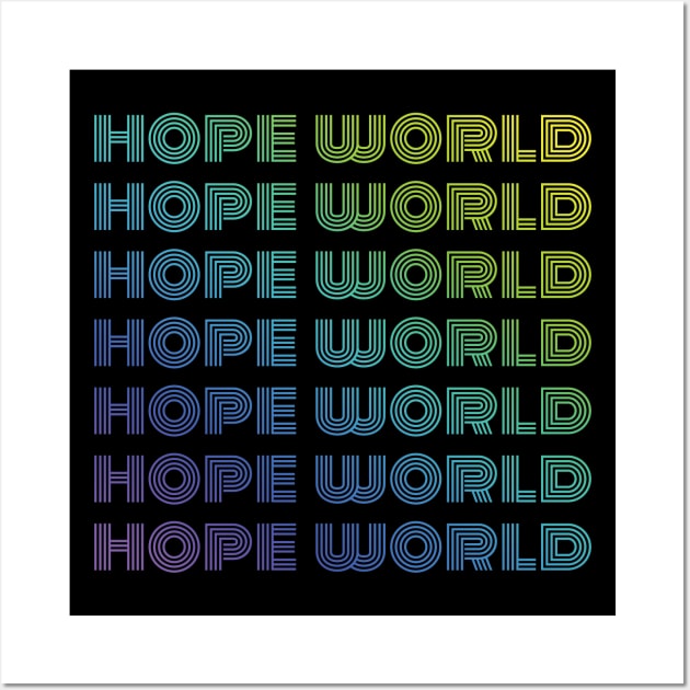 BTS Dynamite - BTS Army - Hope world ripetitive words (rainbow) | Kpop Wall Art by Vane22april